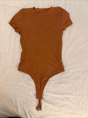 a new day Rust Brown Short-Sleeve Bodysuit